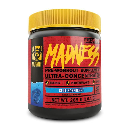 Mutant Pre-Workouts Blue Raspberry Mutant Madness 30 Servings