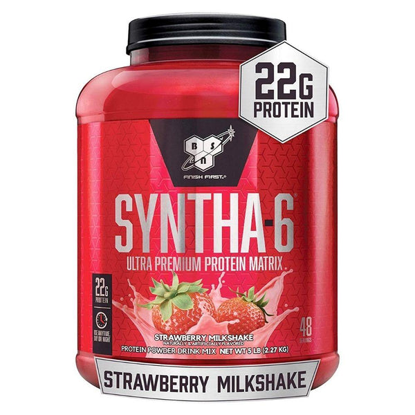 BSN Sports Nutrition & More Strawberry Milk Shake BSN Syntha-6 Premium Protein 5 lbs