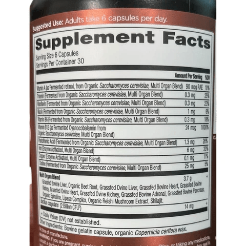 Ancient Nutrition Specialty Health Products Ancient Nutrition Organs Blend 180 Capsules