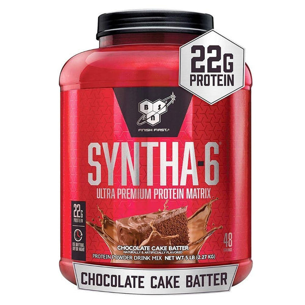 BSN Sports Nutrition & More Chocolate Cake Batter BSN Syntha-6 Premium Protein 5 lbs