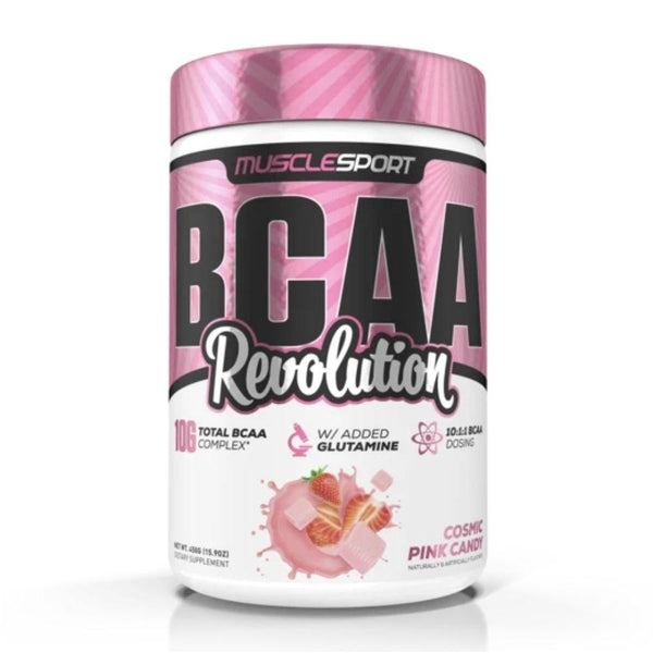 Muscle Sport Amino Acids Cosmic Pink Candy Muscle Sport BCAA Revolution 30 Servings (4392916615283)