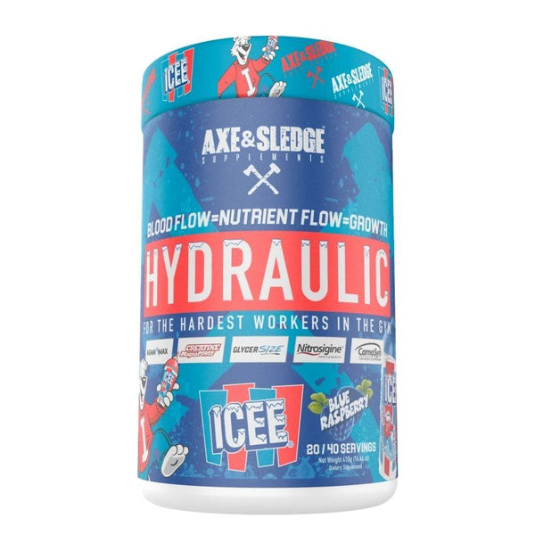 AXE & SLEDGE Sports Performance Recovery ICEE Blue Raspberry Axe & Sledge Hydraulic 40 Servings