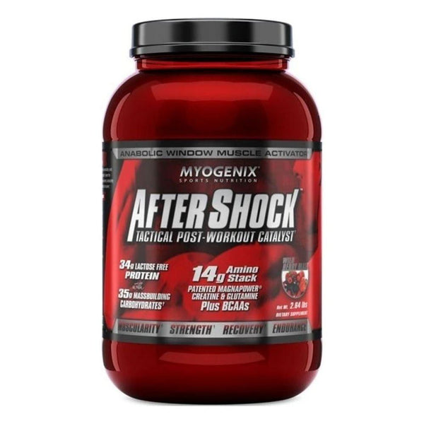 Myogenix Sports Performance Recovery Wild Berry Blast Myogenix Aftershock 15 Servings