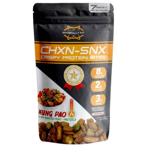 Physically Fit Foods Juices Kung Pao Physically Fit CHXN-SNX Crispy Protein Bites 7 Servings