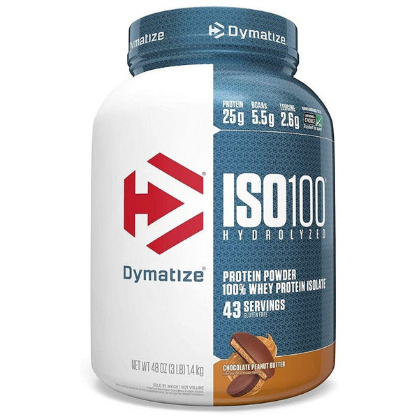 Dymatize Sports Nutrition & More Chocolate Peanut Butter Dymatize ISO-100 3 Lbs