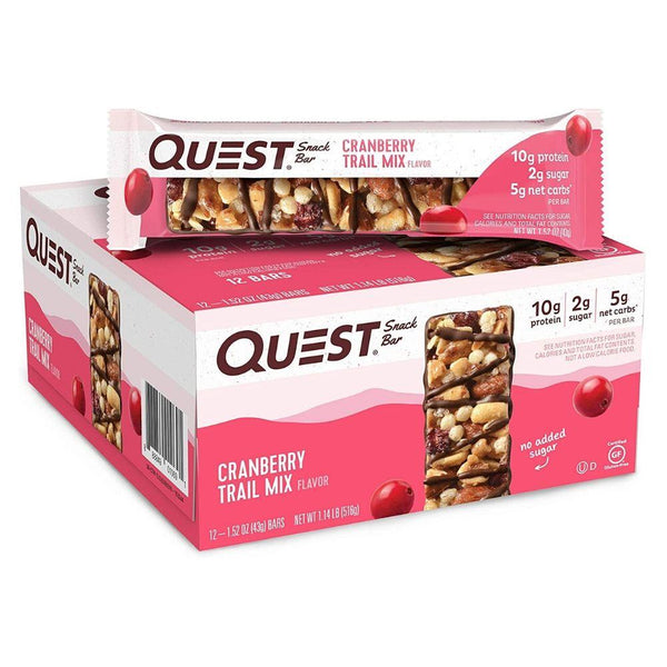 Quest Nutrition Bars Cranberry Trail Mix Quest Snack Bar 12/Box (4552048640115)