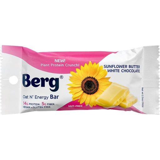 Berg Bites Bars Sunflower Butter White Chocolate Berg Bar 8 Box