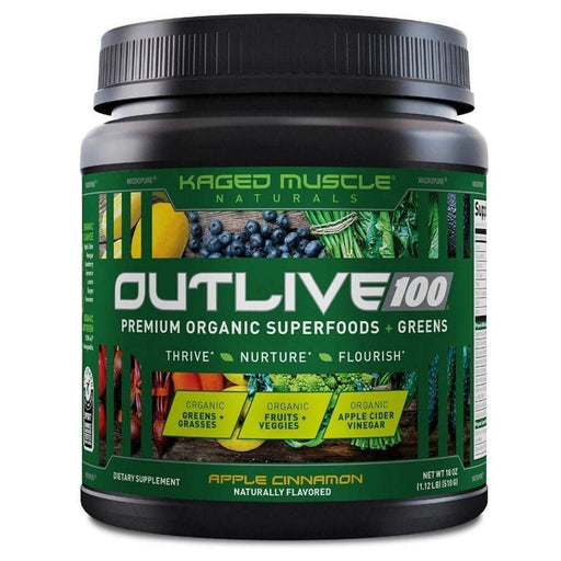 Kaged Muscle Specialty Health Products Apple Cinnamon Kaged Outlive 100 30 Servings