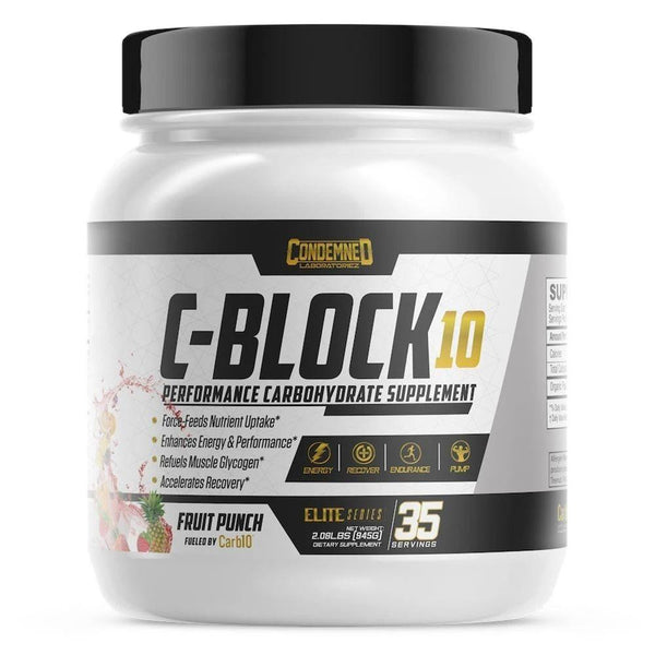 Condemned Labratoriez Sports Performance Recovery Fruit Punch Condemned Labz C-Block10 35 Servings