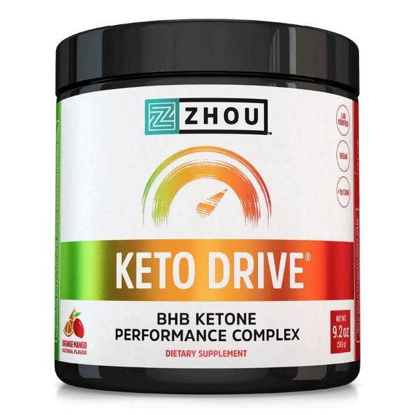 ZHOU Sports Performance Recovery Orange Mango ZHOU Keto Drive 16 Servings