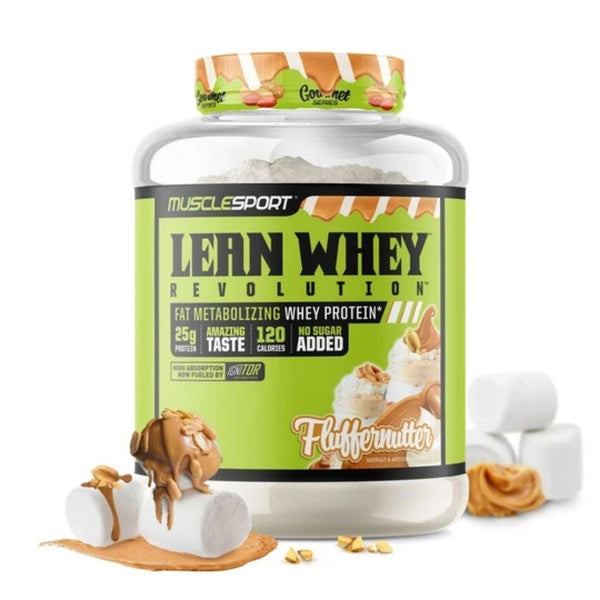 Muscle Sport Protein Powders Fluffer Nutter Muscle Sport Lean Whey Revolution 5lb (4589540999283)
