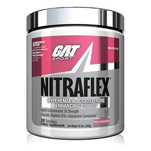 GAT Sports Nutrition & More Pink Lemonade GAT Nitraflex 300 Grams