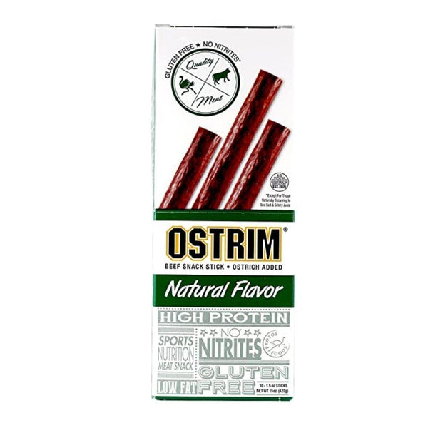 Ostrim Sports Nutrition & More Natural Ostrim High Protein Jerky 10/Box Sticks