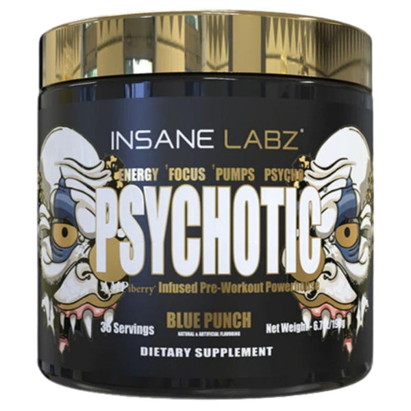Insane Labz Sports Performance Recovery Blue Punch Insane Labz Psychotic Gold 35 Servings