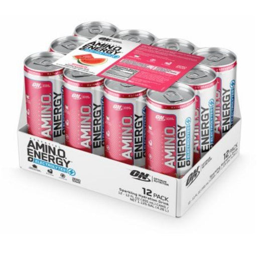 Optimum Nutrition Sports Nutrition & More Watermelon Wave Optimum Nutrition Amino Energy RTD 12/Case