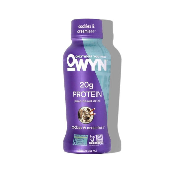 Only What You Need Drinks Cookies and Creamless Only What You Need OWYN Protein Shake RTD 12/Case