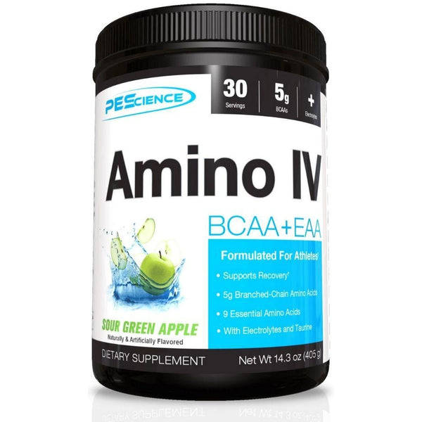 PEScience Amino Acids Sour Green Apple PEScience Amino IV 30 Servings