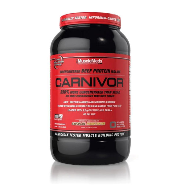 MuscleMeds Sports Nutrition & More Chocolate Peanut Butter MuscleMeds Carnivor Beef Protein Isolate 2 Lbs