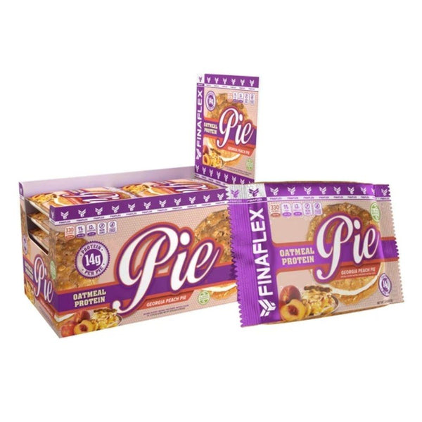 Finaflex Foods Juices Georgia Peach Pie FINAFLEX Oatmeal Protein Pie 10/Box