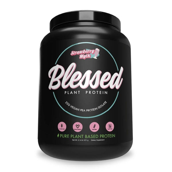 Blessed Protein Powders Strabwerry Mylk Blessed Plant Protein 2lbs