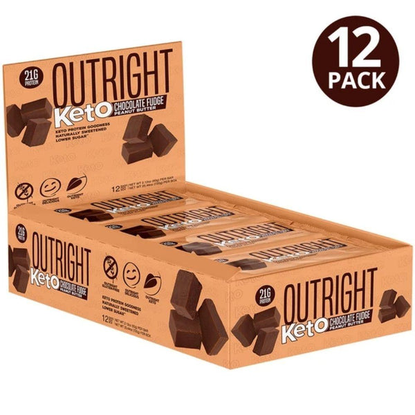 MTS Nutrition Bars Keto Chocolate Fudge Peanut Butter MTS Nutrition Outright Bar 12/Box