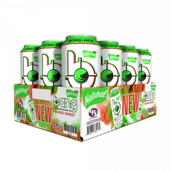 VPX Sports Nutrition & More NATURAL Mango Bango VPX Bang RTD Case Of 12