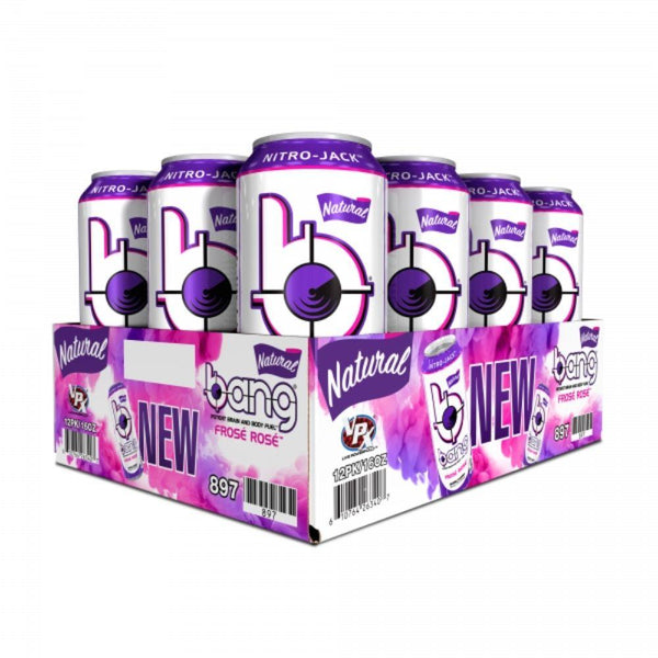 VPX Sports Nutrition & More NATURAL Frose Rose VPX Bang RTD Case Of 12