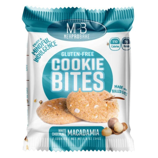 MyProteinBites Foods Juices White Chocolate Macadamia MyProteinBites Cookie Bites 10/Box