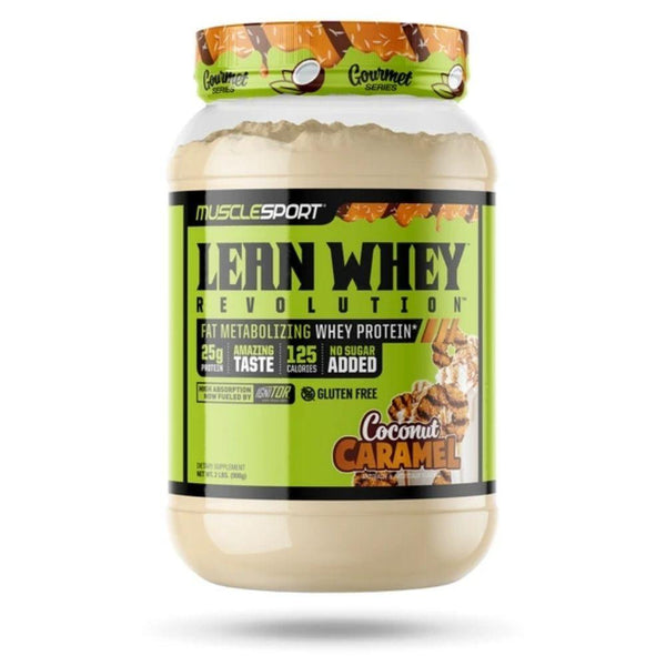 Muscle Sport Protein Powders Coconut Caramel Muscle Sport Lean Whey Revolution 2lb