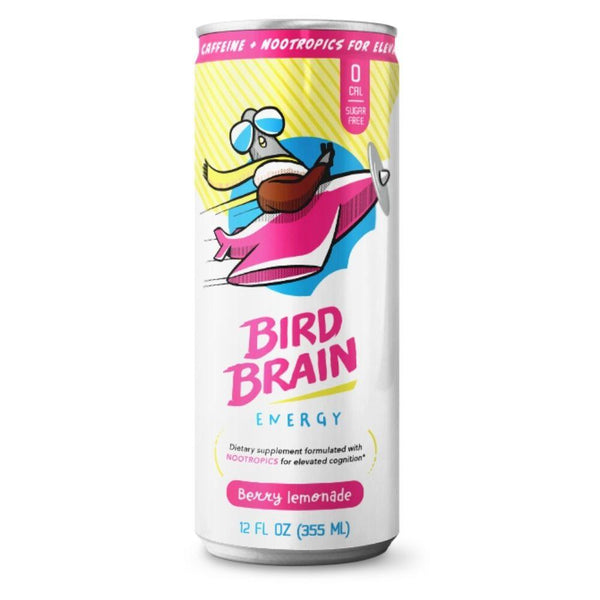 Bird Brain Drinks Berry Lemonade Bird Brain Energy 12/case (4534186246259)
