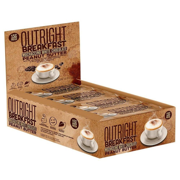 MTS Nutrition Bars Mochaccino White Chocolate Peanut Butter MTS Nutrition Outright Bar 12/Box