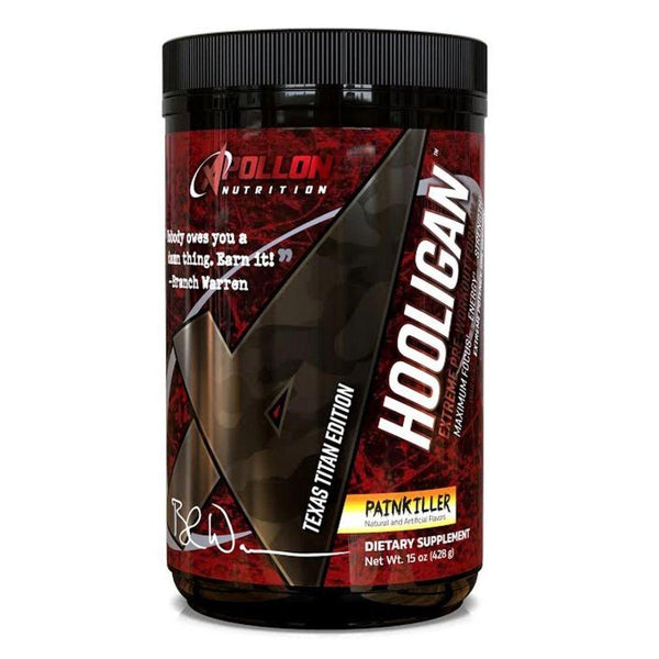 Apollon Nutrition Pre-Workouts Painkiller (Branch Warren Edition) Apollon Hooligan 40 Servings