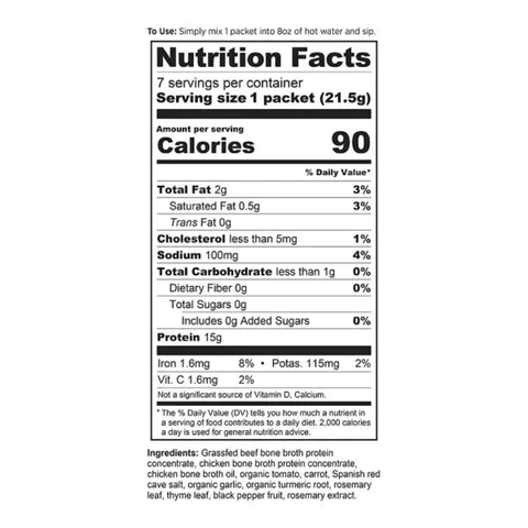 Ancient Nutrition Protein Powders Chicken Soup Ancient Nutrition Bone Broth 7 Packets