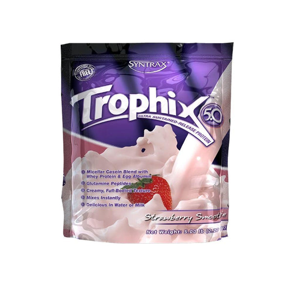 Syntrax Sports Nutrition & More Strawberry Smoothie Syntrax Trophix Protein 5.05 Lbs