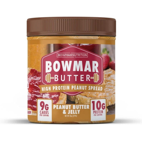 Bowmar Nutrition Foods Juices Peanut Butter and Jelly (Peanut Butter) Bowmar Butter High Protein Nut Butter Spread 10oz