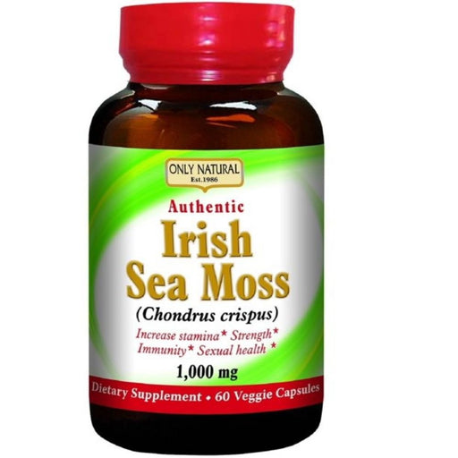 Only Natural Herbs Only Natural Irish Sea Moss 1000mg 60 Capsules
