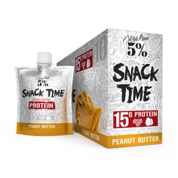 5% Nutrition Foods Juices Peanut Butter 5% Snack Time Protein Peanut Butter 10 Pack