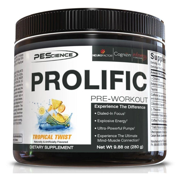 PEScience Sports Nutrition & More Tropical Twist PEScience Prolific 20 Servings