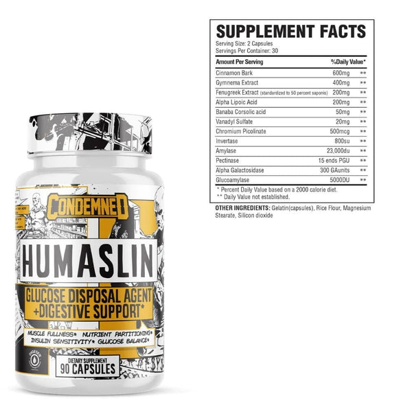 Condemned Labratoriez Digestive Health Condemned Labz Humaslin 30 Servings