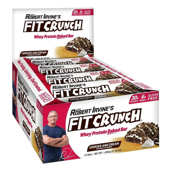 FortiFX Sports Nutrition & More Chef Robert Irvine Fit Crunch Bars 12/Box (581963415596)