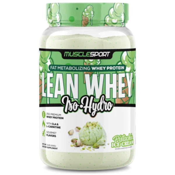 Muscle Sport Protein Powders Pistachio Ice Cream Muscle Sport Lean Whey Revolution 2lb