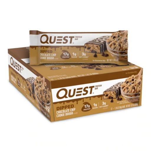 Quest Nutrition Bars Chocolate Chip Cookie Dough Quest Bar Dipped 12 Box