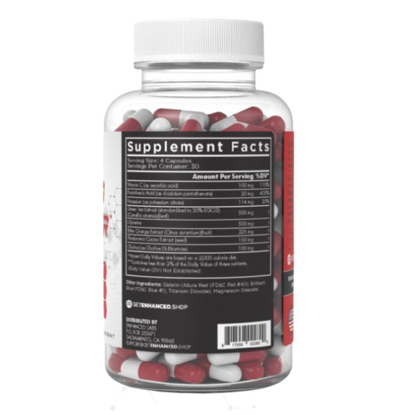 Enhanced Unclassified Enhanced Code Red Fat Burner 120 Capsules
