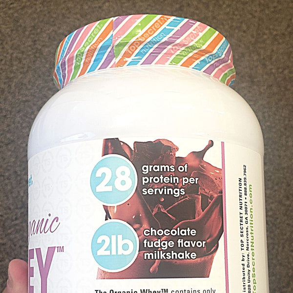 Top Secret Nutrition Protein Powders Chocolate Fudge Milkshake Top Secret Nutrition The Organic Whey Protein 2lb