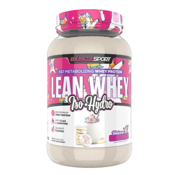 Muscle Sport Protein Powders Unicorn Cookie Shake Muscle Sport Lean Whey Revolution 2lb