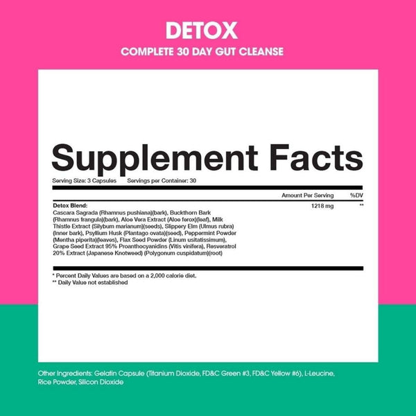 Obvi Digestive Health OBVI Detox Gut Cleanse 90 Capsules