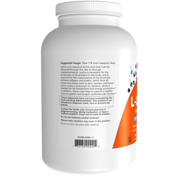 Now Foods Vitamins, Minerals, Herbs & More Now Foods Lysine Powder 1 Lb