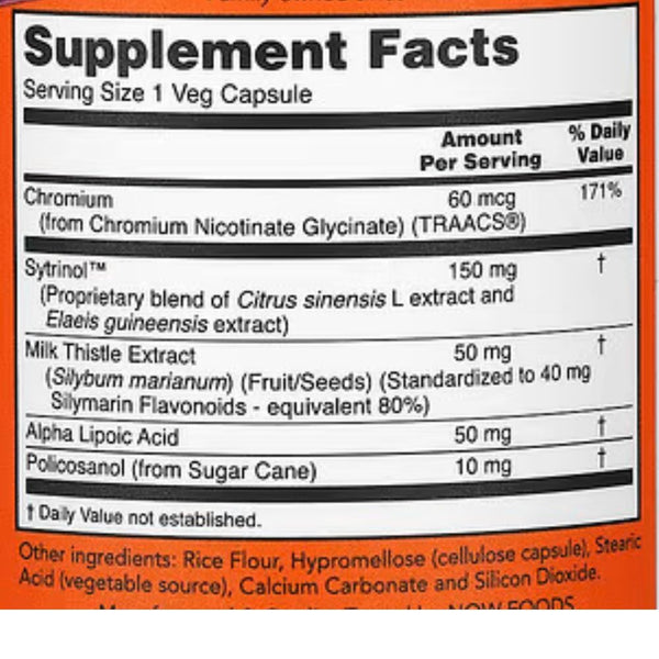 Now Foods Specialty Health Products Now Foods Sytrinol 120 Capsules