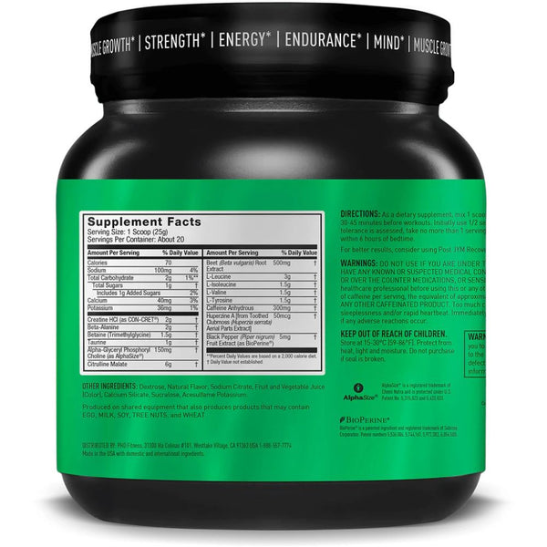 JYM Pre-Workouts JYM Brand Pre JYM Preworkout 20 Servings