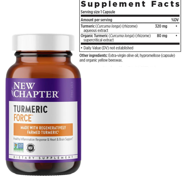 New Chapter Vitamins, Minerals, Herbs & More New Chapter Turmeric Force 60 Capsules